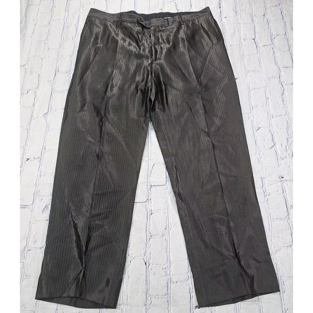 Carlo Pignatelli MENS SIZE US 38X27 Brown Shiny Dress Pants Wool Blend ITALY